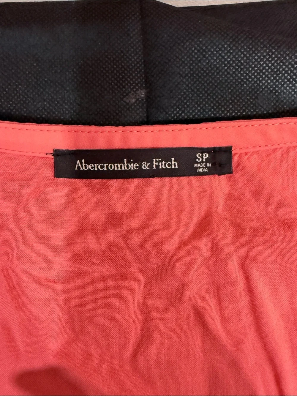 🔥Abercrombie & Fitch Women's Coral Pink V-Neck Dress Tunic Size S EC🔥